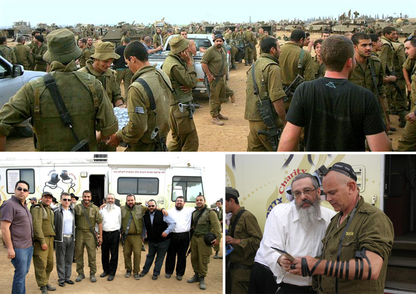 ניידות חב"ד מסכמים שבוע בגבול עזה