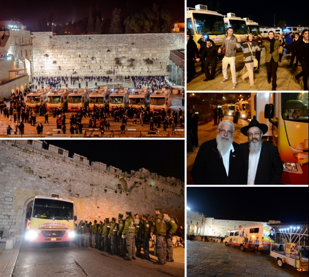 מסע השיירה נחתם במעמד מרגש בכותל המערבי